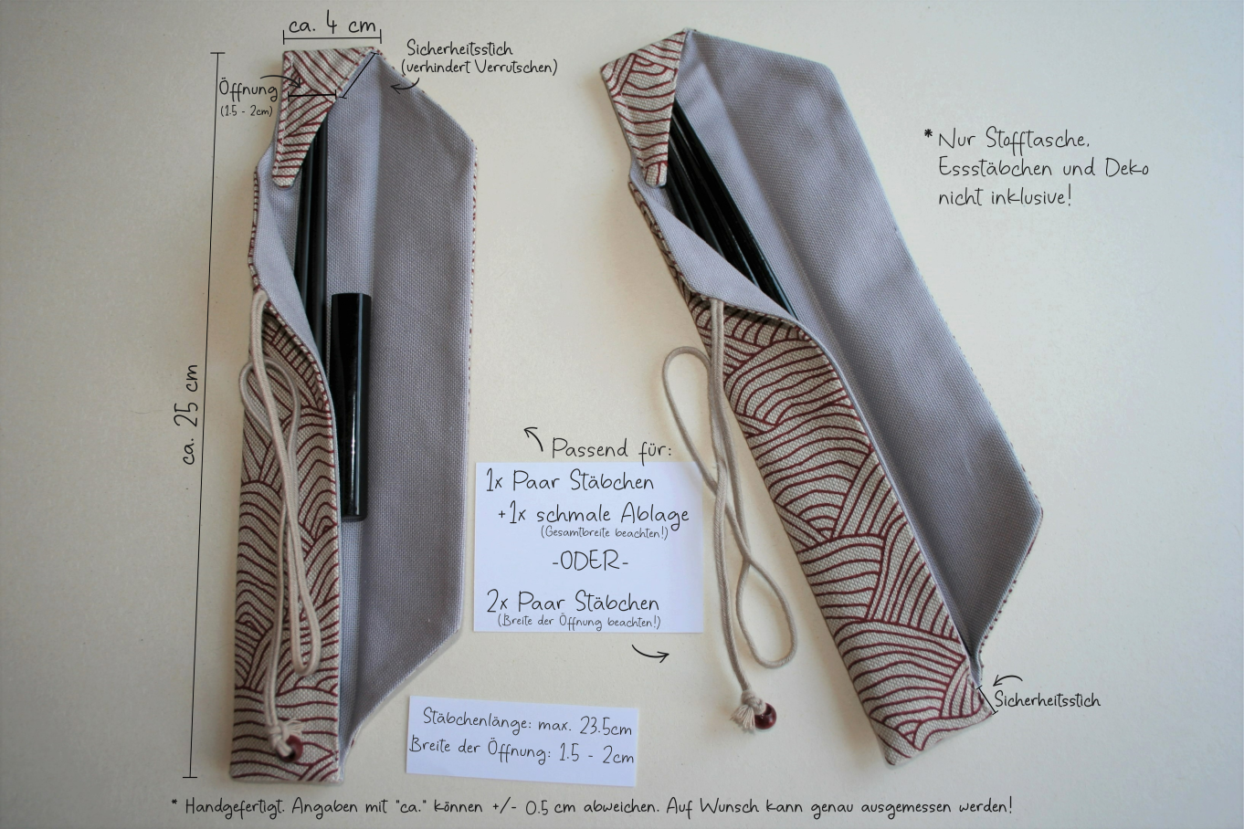 Produktinfo Hashi Bukuro Origami